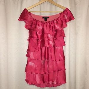 Pink White House Black Market Top